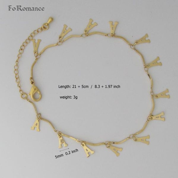link, chain foromance / 8.3"+ 1.97"- yellow gold gp letter initial initials available a b d r part bracelet anklet, Black
link, chain foromance / 8.3"+ 1.97"- yellow gold gp letter initial initials available a b d r part bracelet anklet, Black