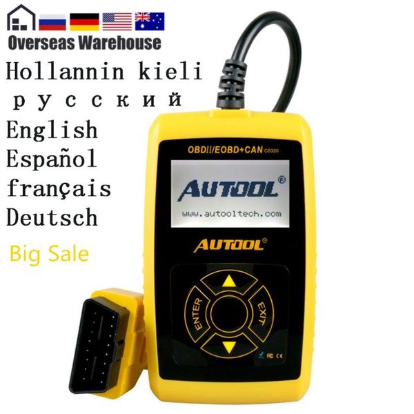 autool cs320 obd2 eobd code reader diagnostic tool engine fault auto diy car diagnosis scan repair tool russian warehouse
autool cs320 obd2 eobd code reader diagnostic tool engine fault auto diy car diagnosis scan repair tool russian warehouse