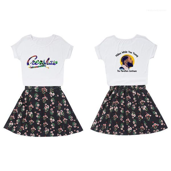 nipsey hussle females fan cheerleaders dress womens 2pcs floral print skirt suits summer designer crop a line skirt sets, White
nipsey hussle females fan cheerleaders dress womens 2pcs floral print skirt suits summer designer crop a line skirt sets, White