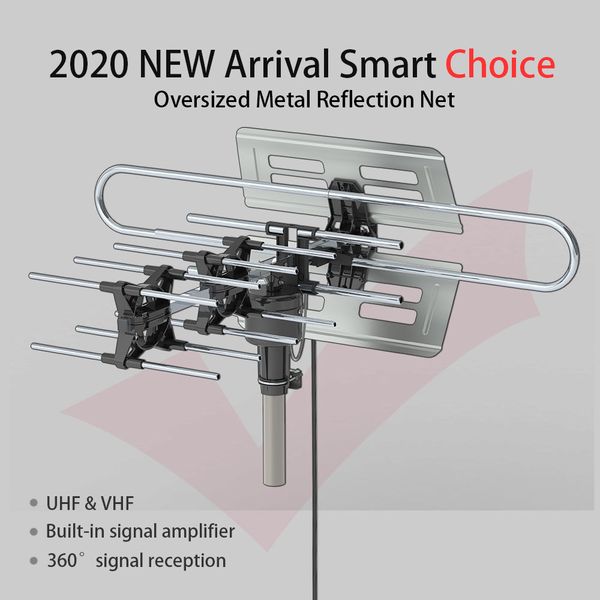 outdoor tv hd antenna 360 degree rotating tv signal amplifier vhf / uhf22-38db remote control outdoor antenna
outdoor tv hd antenna 360 degree rotating tv signal amplifier vhf / uhf22-38db remote control outdoor antenna