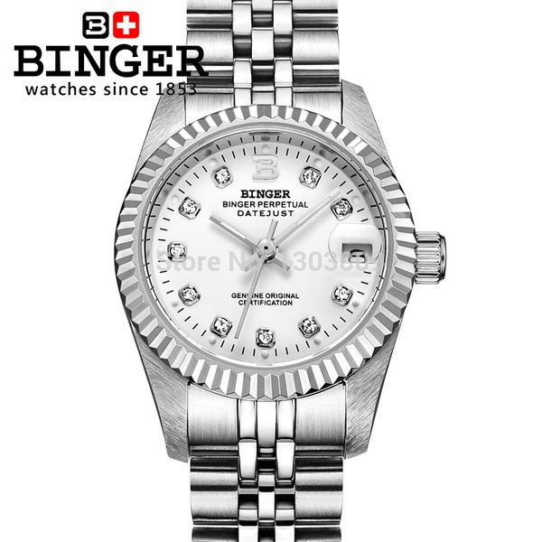 binger automatic mechanical watch self-winding men women lovers watches dress fashion wristwatches 100m waterproof, Slivery;brown
binger automatic mechanical watch self-winding men women lovers watches dress fashion wristwatches 100m waterproof, Slivery;brown
