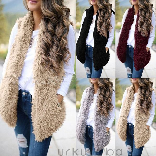 womens faux fur vests clothes winter thick fashion sweater coat overcoat sweatshirt fleece shawl vest jacket warm black white casual outerw
womens faux fur vests clothes winter thick fashion sweater coat overcoat sweatshirt fleece shawl vest jacket warm black white casual outerw