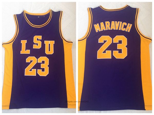 #23 pete maravich lsu tigers college basketball jersey purple all stitched size s-2xl jerseys, Black;red
#23 pete maravich lsu tigers college basketball jersey purple all stitched size s-2xl jerseys, Black;red