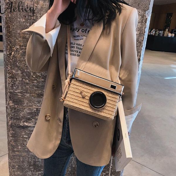 aelicy new beach camera styling bag straw bucket bags women's fashion shoulder bag hand-woven rattan bags leisure travel
aelicy new beach camera styling bag straw bucket bags women's fashion shoulder bag hand-woven rattan bags leisure travel