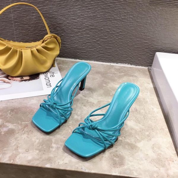 thin strap square toe fashion lady high heels black white gold stiletto heel summer party sandals