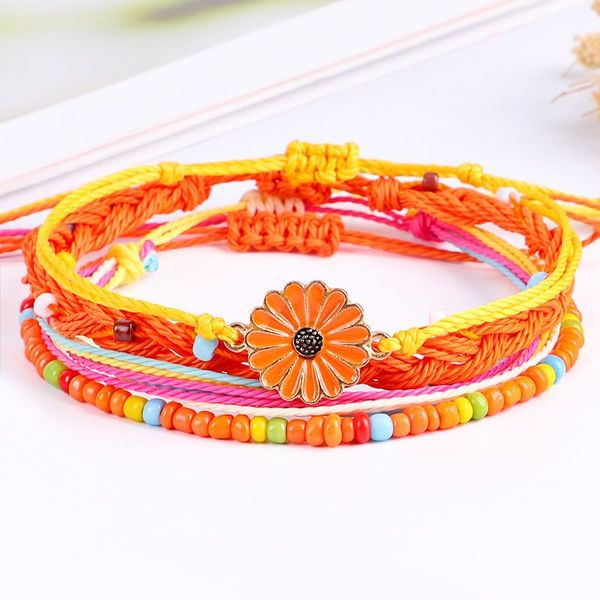 charm bracelets bohemia ethnic rope bracelet handmade weave mix beads flower for women party fashion friendship jewelry, Golden;silver
charm bracelets bohemia ethnic rope bracelet handmade weave mix beads flower for women party fashion friendship jewelry, Golden;silver