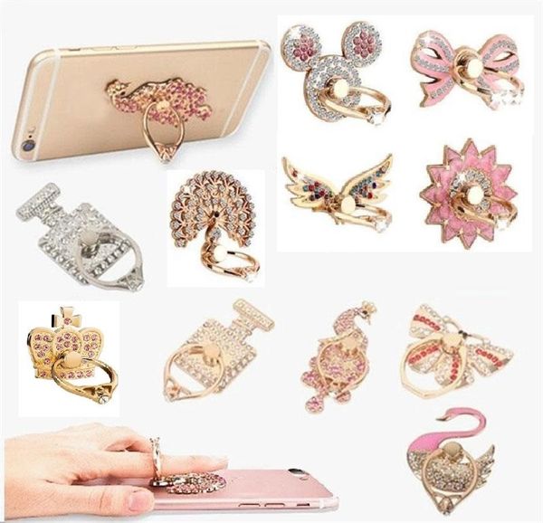 

new ring phone holder bling diamond unique mix style cell phone holder fashion for iphone 6 7 8 x samsung s8 cellphone stand ipad