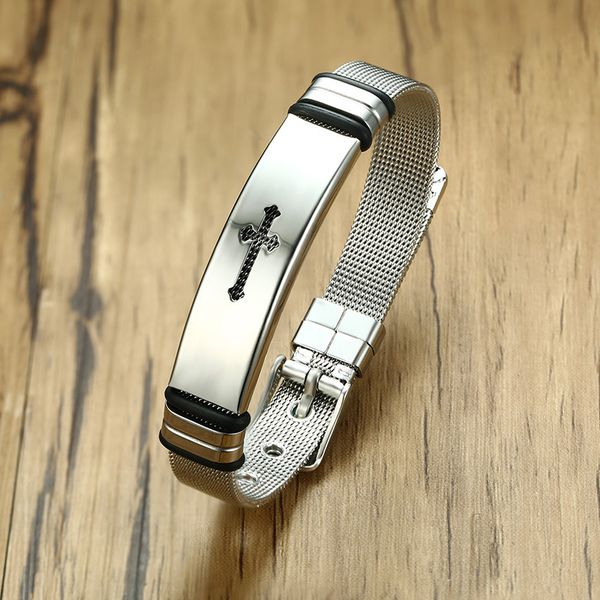 bracelet men stainless steel men adjustable bracelet charm black cross bracelets fashion hip hop jewelry gifts for wholesale
bracelet men stainless steel men adjustable bracelet charm black cross bracelets fashion hip hop jewelry gifts for wholesale
