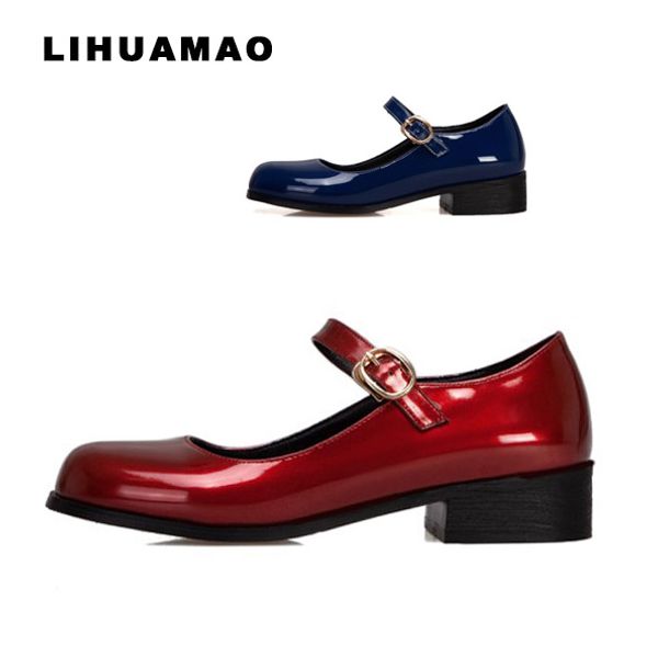 lihuamao fashion square heel mary jane women shoes round toe ankle strap ladies pumps work party wedding shoes office lady, Black
lihuamao fashion square heel mary jane women shoes round toe ankle strap ladies pumps work party wedding shoes office lady, Black