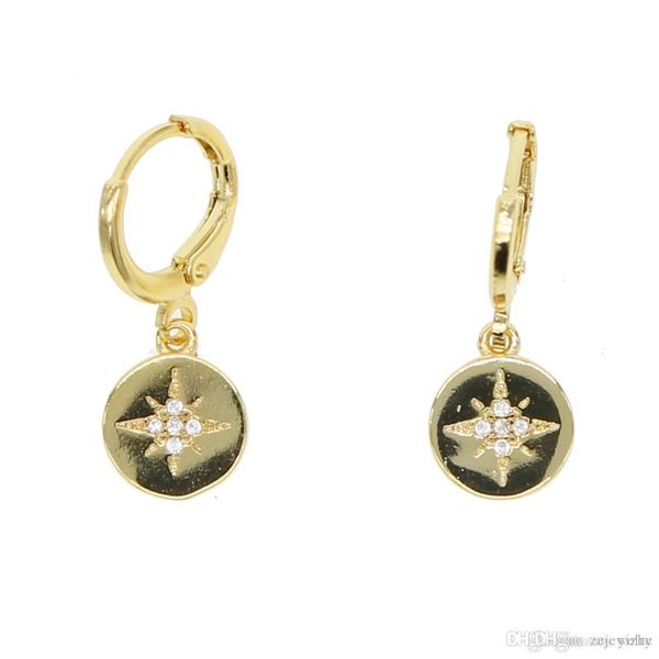 2018 geometric dangling coin earring gold color engrave north star elegance cute girl women gift for christmasv, Golden;silver
2018 geometric dangling coin earring gold color engrave north star elegance cute girl women gift for christmasv, Golden;silver