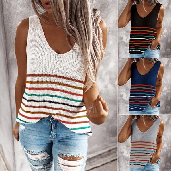 2020 fashion casual vest pullover stretch sweater spring autumn ladies sleeveless v-neck knitted striped vest, Black;white
2020 fashion casual vest pullover stretch sweater spring autumn ladies sleeveless v-neck knitted striped vest, Black;white