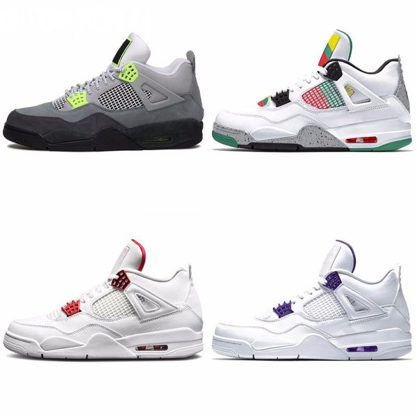 cool grey 4 pure money metallic pack men basketball shoes 4s pine green court purple university orange red sneaker j#07-530 
cool grey 4 pure money metallic pack men basketball shoes 4s pine green court purple university orange red sneaker j#07-530