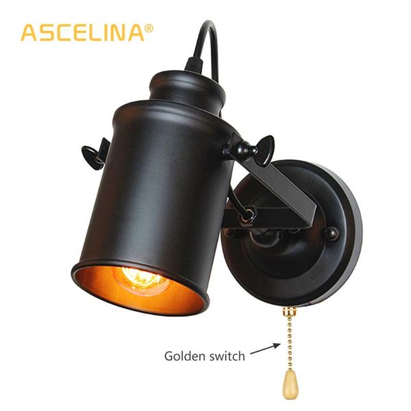 wall lamp industrial vintage lights with pull chain switch handy retro sconce loft american country led light fixture
wall lamp industrial vintage lights with pull chain switch handy retro sconce loft american country led light fixture