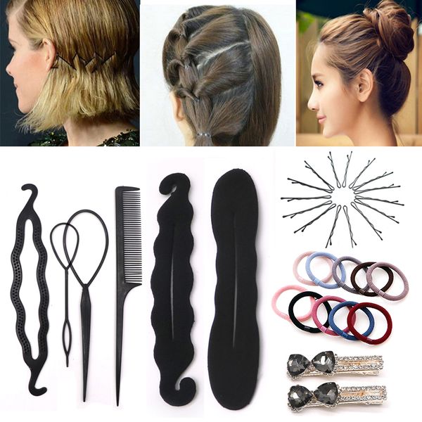 hair accessories diy styling accesories elastic bands hairstyle braiding tools bun maker braid hairpins clips curler twist tool
hair accessories diy styling accesories elastic bands hairstyle braiding tools bun maker braid hairpins clips curler twist tool