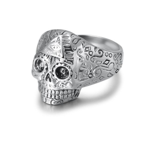 925 sterling silver fine jewelry men women punk skull devil's eye wedding ring
925 sterling silver fine jewelry men women punk skull devil's eye wedding ring