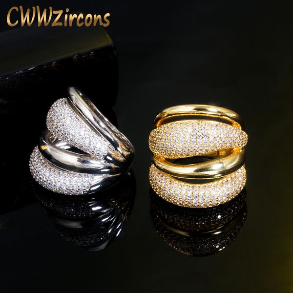 cwwzircons adjustable cubic zircon bold big statement rings for women luxury yellow gold bridal engagement wedding jewelry r167, Golden;silver
cwwzircons adjustable cubic zircon bold big statement rings for women luxury yellow gold bridal engagement wedding jewelry r167, Golden;silver