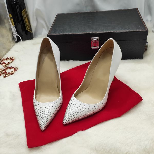 knockout2020 crystals extra size 34-45 white with pointed toe classical design women pumps elegant thin high heels dress party s, Black 
knockout2020 crystals extra size 34-45 white with pointed toe classical design women pumps elegant thin high heels dress party s, Black
