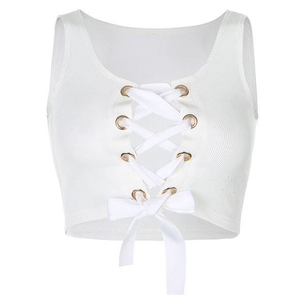 women's tanks & camis summer female chest lacing hollow-out slim short crop navel condole belt vest, White
women's tanks & camis summer female chest lacing hollow-out slim short crop navel condole belt vest, White