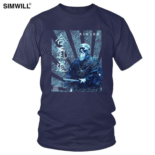 brand trend aikido o sensei tee men summer leisure cotton t shirt round neck short sleeves master t-shirt gift idea