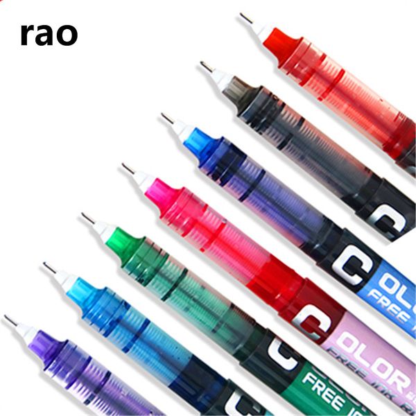 7colour big capacity ink gel pen student school office stationery fine roller ball pen new 
7colour big capacity ink gel pen student school office stationery fine roller ball pen new