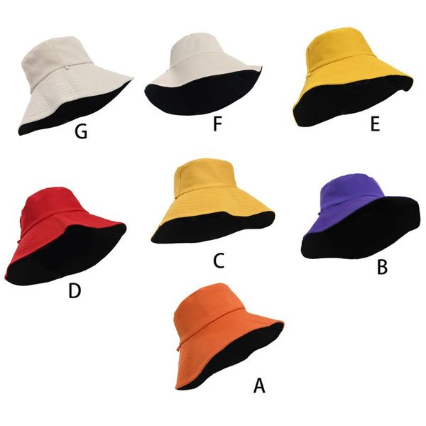 women reversible bucket hat double sides wear solid color foldable fisherman cap q0ke, Blue;gray
women reversible bucket hat double sides wear solid color foldable fisherman cap q0ke, Blue;gray
