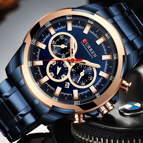 curren new mens fashion casual watch for men date quartz wrist watch sport chronograph mesh steel student relojes hombre, Slivery;brown
curren new mens fashion casual watch for men date quartz wrist watch sport chronograph mesh steel student relojes hombre, Slivery;brown