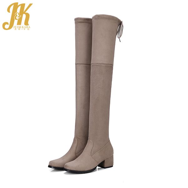 boots jk big size 34-43 trend lady stretch thigh high boot chunky heel lace over knee women shoes female long, Black
boots jk big size 34-43 trend lady stretch thigh high boot chunky heel lace over knee women shoes female long, Black