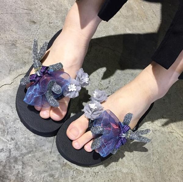 summer seaside sandals beach shoes flowers slippers sweet interior flooring flip flops big size 35-43, Black
summer seaside sandals beach shoes flowers slippers sweet interior flooring flip flops big size 35-43, Black