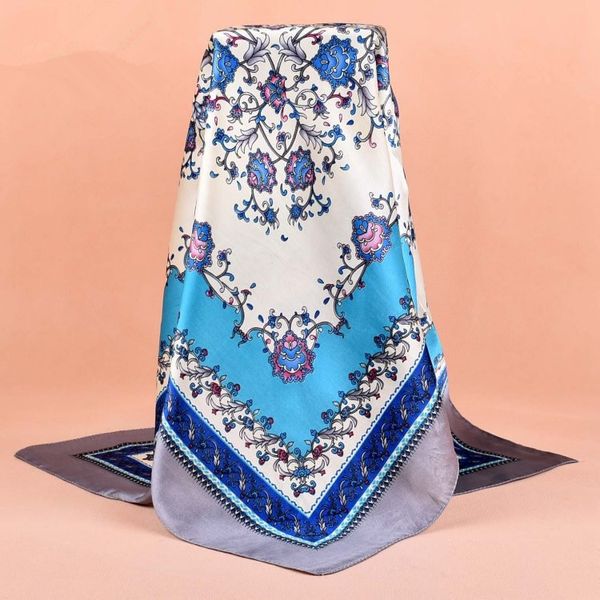 retro national cashew scarf satin scarves 90*90cm fashion big square printed ladies muslim turban neckerchief headband, Blue;gray
retro national cashew scarf satin scarves 90*90cm fashion big square printed ladies muslim turban neckerchief headband, Blue;gray