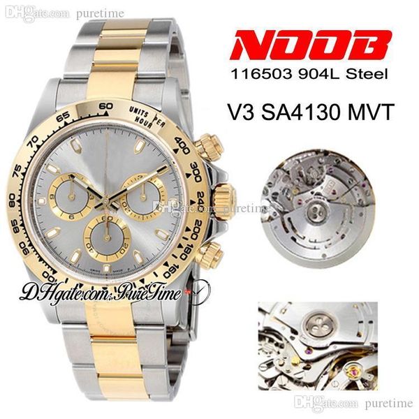 2020 n v3 116503 sa4130 automatic chronograph mens watch 904l steel two tone 18k yellow gold bezel gray dial edition oyster puretime 3c, Slivery;brown
2020 n v3 116503 sa4130 automatic chronograph mens watch 904l steel two tone 18k yellow gold bezel gray dial edition oyster puretime 3c, Slivery;brown
