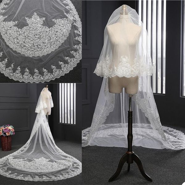 2020 new wedding veils cathedral length bridal veils appliques lace edge appliqued 3m 2 layers blusher face wedding veil customized, Black
2020 new wedding veils cathedral length bridal veils appliques lace edge appliqued 3m 2 layers blusher face wedding veil customized, Black