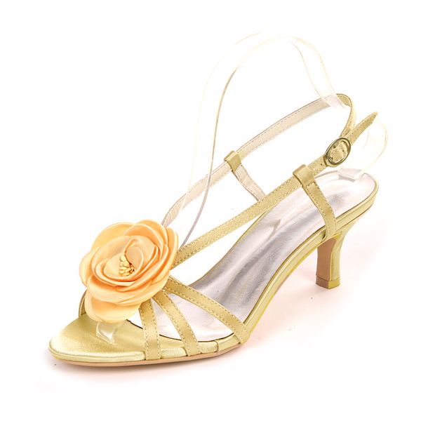 mid heels satin flower wedding sandals for bride open toe kitten heels prom evening bridal party slingback shoes summer, Black
mid heels satin flower wedding sandals for bride open toe kitten heels prom evening bridal party slingback shoes summer, Black