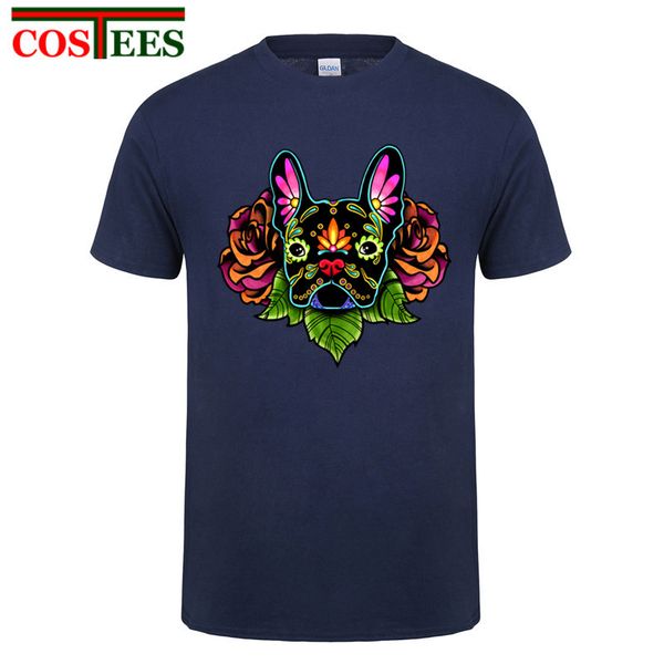 2017 day of the dead sugar skull dog design men's t shirt french bulldog t-shirt novelty tee pug printed bad dog shirts
2017 day of the dead sugar skull dog design men's t shirt french bulldog t-shirt novelty tee pug printed bad dog shirts