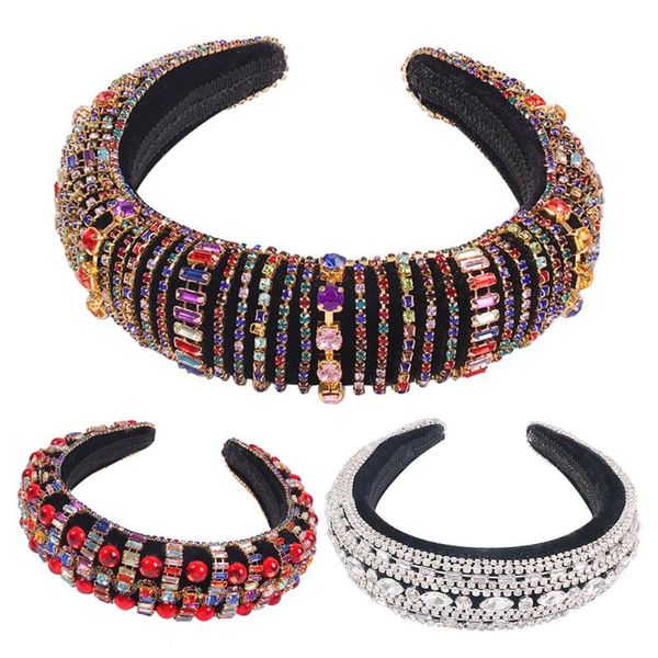 2020 vintage women faux ruby multicolor rhinestone hair hoop headband wide headwear head wrap women hair accessories
2020 vintage women faux ruby multicolor rhinestone hair hoop headband wide headwear head wrap women hair accessories