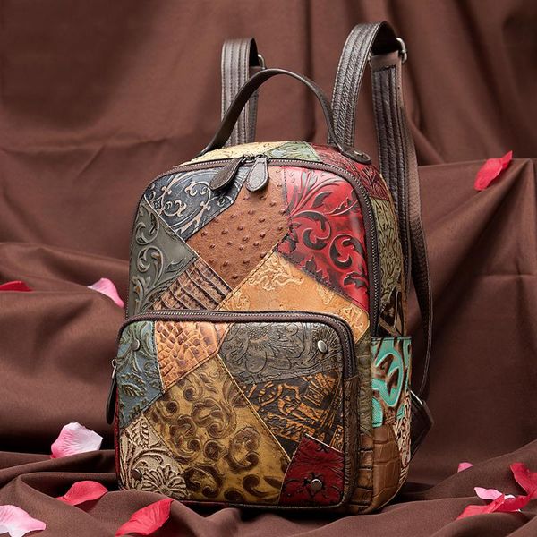 ladies leather backpack female retro backpack travel ladies embossed stitching leather
ladies leather backpack female retro backpack travel ladies embossed stitching leather