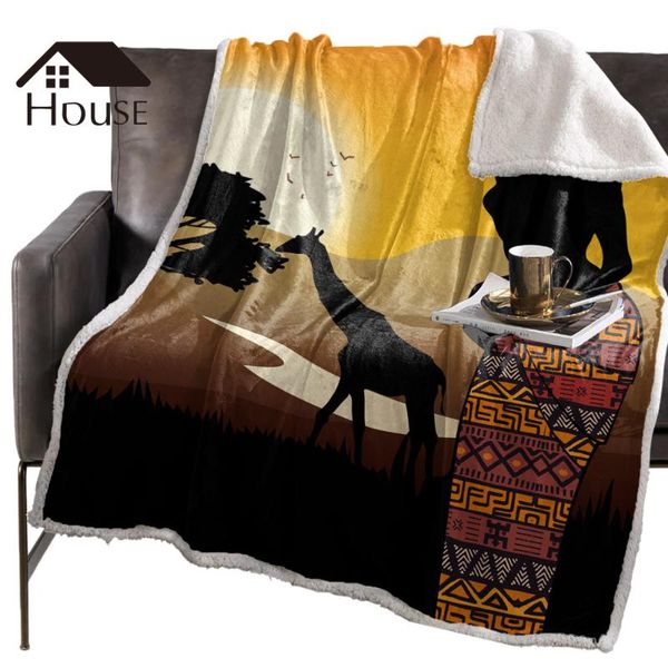 blankets bighouses throw blanket african woman giraffe silhouette winter personalized bedclothes
blankets bighouses throw blanket african woman giraffe silhouette winter personalized bedclothes