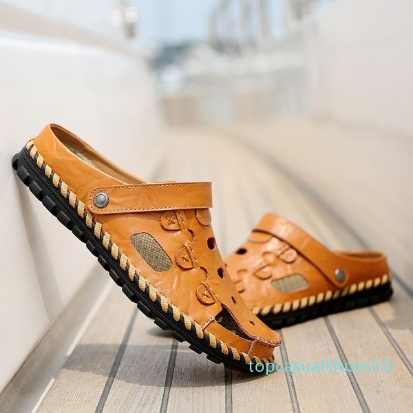 men casual sandals 2018 summer men leather beach sandals sandale homme flat shoes sandalias para hombre size 38-44 #56770 t10, Black
men casual sandals 2018 summer men leather beach sandals sandale homme flat shoes sandalias para hombre size 38-44 #56770 t10, Black