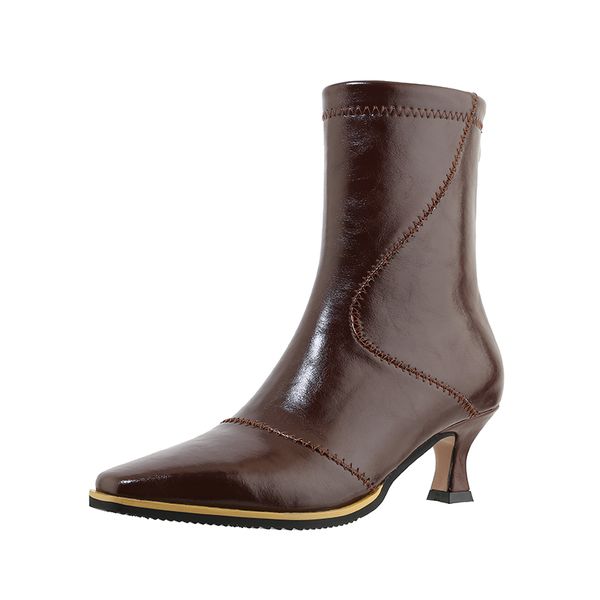boots women party wedding elegant square toe ladies dress shoes woman genuine leather high heels ankle size 41 42 43, Black
boots women party wedding elegant square toe ladies dress shoes woman genuine leather high heels ankle size 41 42 43, Black
