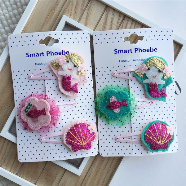 10sets 3in1 ins fashion cute felt mermaid barrettes solid glitter cartoon snap clips princess headwear boutique hair accessories, Slivery;white
10sets 3in1 ins fashion cute felt mermaid barrettes solid glitter cartoon snap clips princess headwear boutique hair accessories, Slivery;white