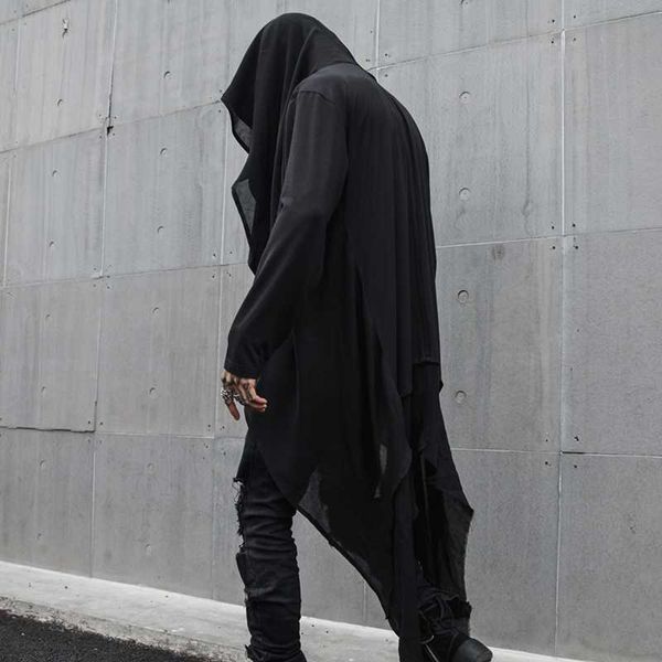men's trench coats spring autumn hooded gothic cloak men open stitch halloween custom punk rock nightclub clothing solid black, Tan;black
men's trench coats spring autumn hooded gothic cloak men open stitch halloween custom punk rock nightclub clothing solid black, Tan;black