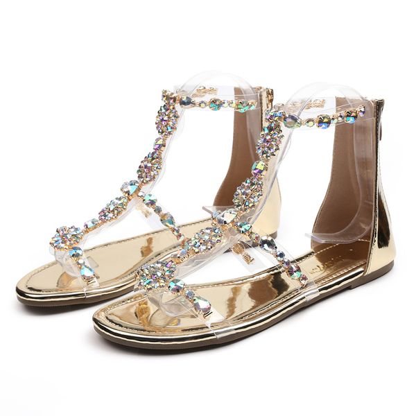 bohemian transparent flat sandals fashion roman flip flops vintage casual zip geometric cover heel crystal women sandals, Black
bohemian transparent flat sandals fashion roman flip flops vintage casual zip geometric cover heel crystal women sandals, Black