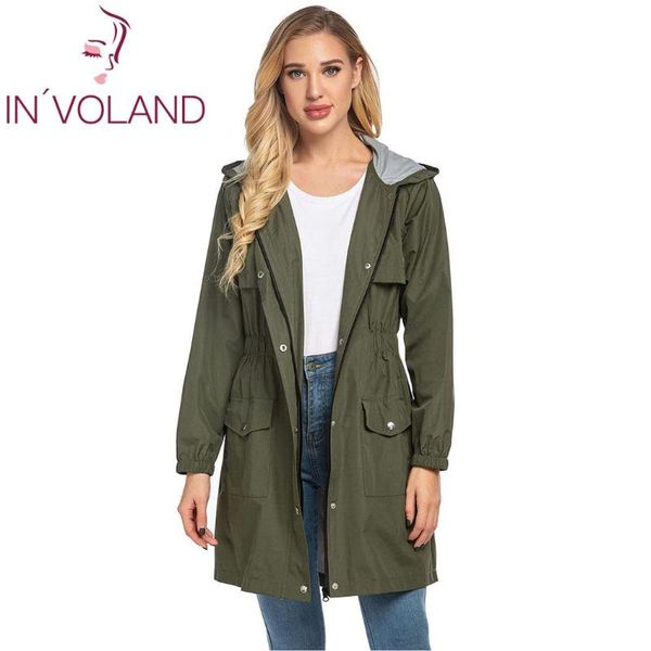women casual hooded trench coats long sleeve raincoats pocket lightweight loose outdoor rain coats solid waterproof outwear, Tan;black
women casual hooded trench coats long sleeve raincoats pocket lightweight loose outdoor rain coats solid waterproof outwear, Tan;black