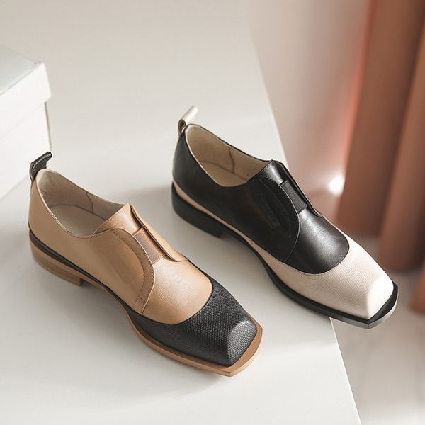 2020 autumn grandma women's shoes pure leather comfortable low heel chunky heel color matching elastic band fashion casual rome, Black
2020 autumn grandma women's shoes pure leather comfortable low heel chunky heel color matching elastic band fashion casual rome, Black