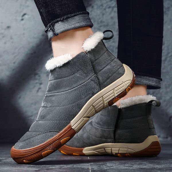 2020 new style winter cotton boots mens casual high-shoes plus velvet mens shoes warm and comfortable outdoor hiking boots, Black
2020 new style winter cotton boots mens casual high-shoes plus velvet mens shoes warm and comfortable outdoor hiking boots, Black