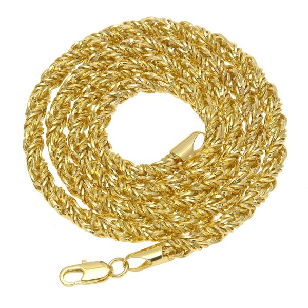Hip hop Necklace Gold Plated Copper Twist Chain 6.5mm Thorn Necklace Men's Necklace Hot
Hip hop Necklace Gold Plated Copper Twist Chain 6.5mm Thorn Necklace Men's Necklace Hot