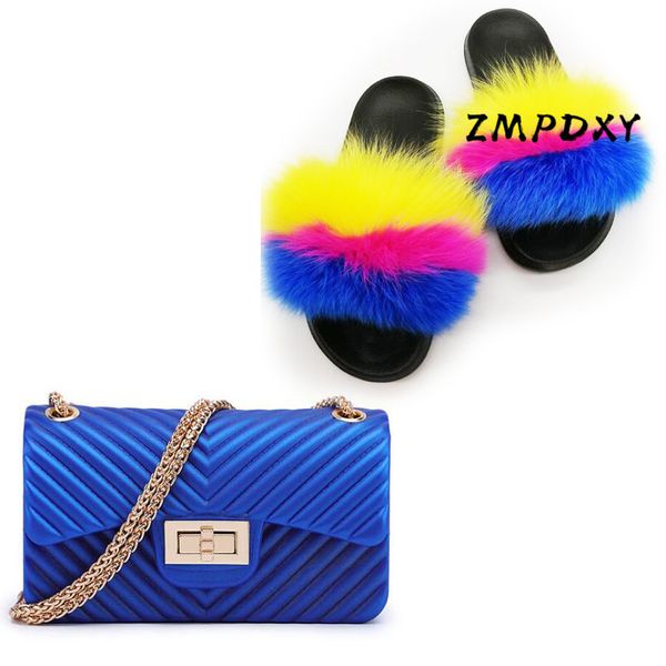 ladies chain crossbody purse woman real fur slides rainbow jelly shoulder bag shoes sets women fluffy furyy fur slippers hot, Black
ladies chain crossbody purse woman real fur slides rainbow jelly shoulder bag shoes sets women fluffy furyy fur slippers hot, Black