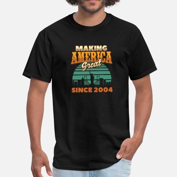 making america great since 2004 vintage birthday t shirt men knitted 100% cotton size s-3xl kawaii crazy casual spring pictures shirt
making america great since 2004 vintage birthday t shirt men knitted 100% cotton size s-3xl kawaii crazy casual spring pictures shirt