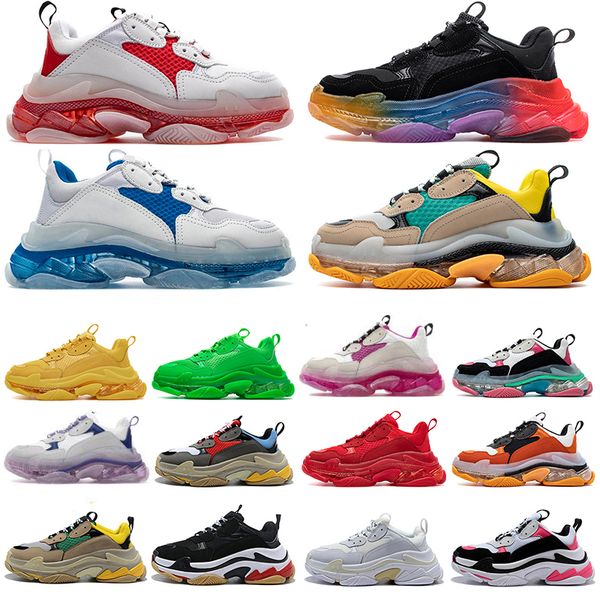 new classic fashion crystal bottom paris 17fw triple s vintage dad chaussures men women platform casual shoes sport trainers zapatos sneaker, Black
new classic fashion crystal bottom paris 17fw triple s vintage dad chaussures men women platform casual shoes sport trainers zapatos sneaker, Black