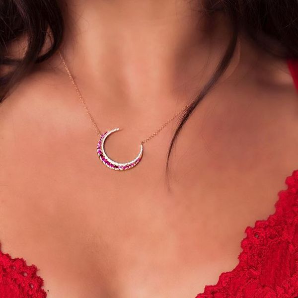 chains 2021 arrived fashion simple purple cz moon charm pendant necklace for women girl choker chain wedding gift fine jewelry, Silver
chains 2021 arrived fashion simple purple cz moon charm pendant necklace for women girl choker chain wedding gift fine jewelry, Silver