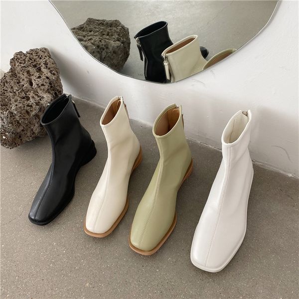 dxfan round wood heel ankle boots for women vintage square toe ankle boots for women solid sewing sock, Black
dxfan round wood heel ankle boots for women vintage square toe ankle boots for women solid sewing sock, Black